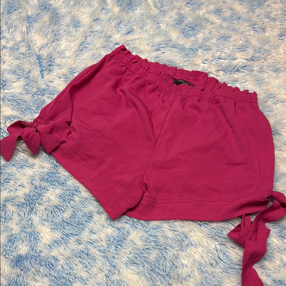 Romeo & Juliet Couture Pink Tie-Side Shorts